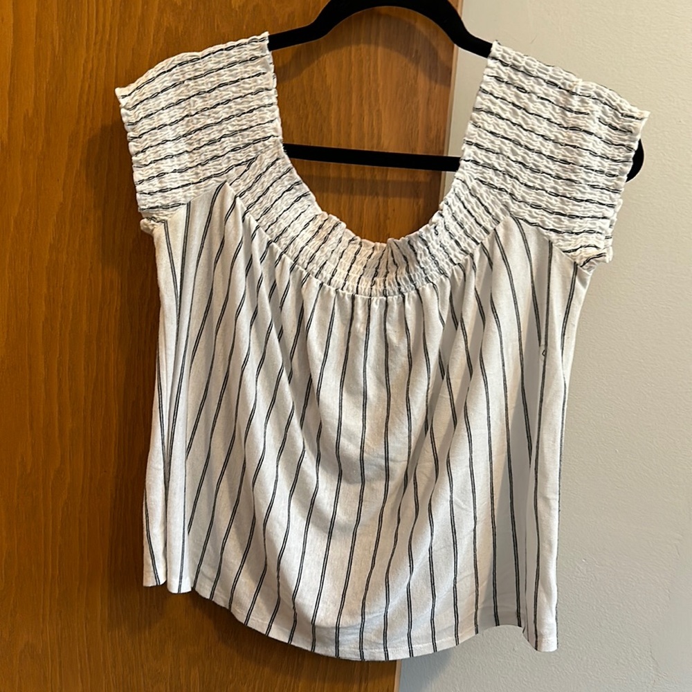 American Eagle off the shoulder shirt.